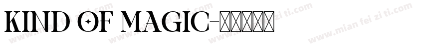 Kind of Magic字体转换